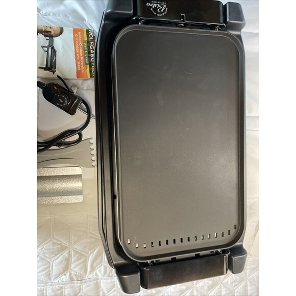 Wolfgang Puck Indoor/outdoor Reversible Grill Griddle With Stand New No Box - Picture 9 of 11